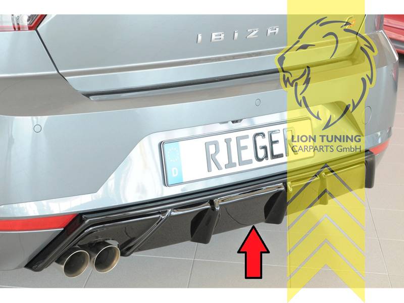 links Doppelrohr, schwarz glänzend, Ausschnitt für 2x76mm passend, ABS Kunststoff, schwarz - lackierfähig, Eintragungsfrei / mit ABE