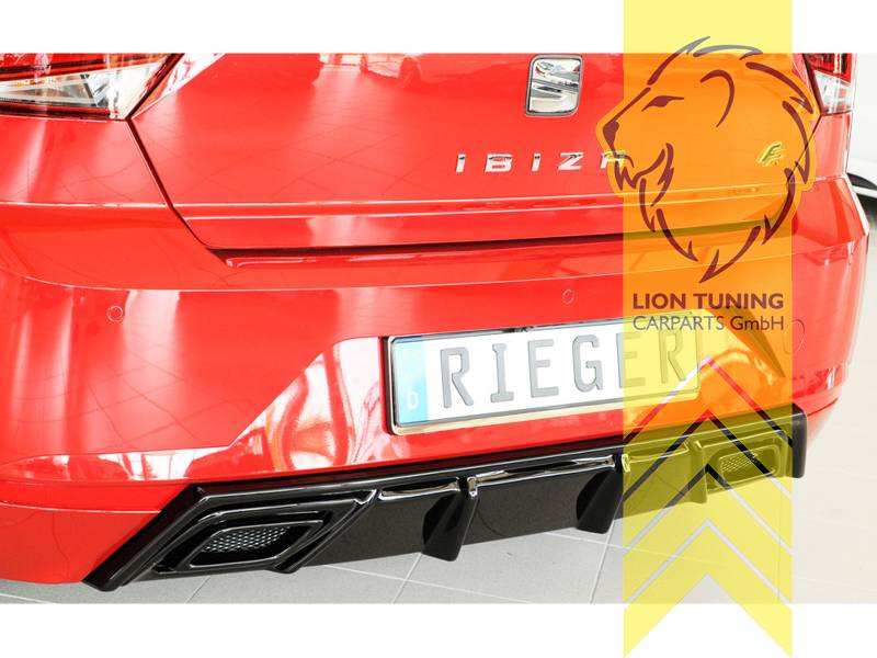 Liontuning - Tuningartikel für Ihr Auto  Lion Tuning Carparts GmbH Rieger  Heckansatz Heckspoiler Diffusor für Seat Ibiza KJ