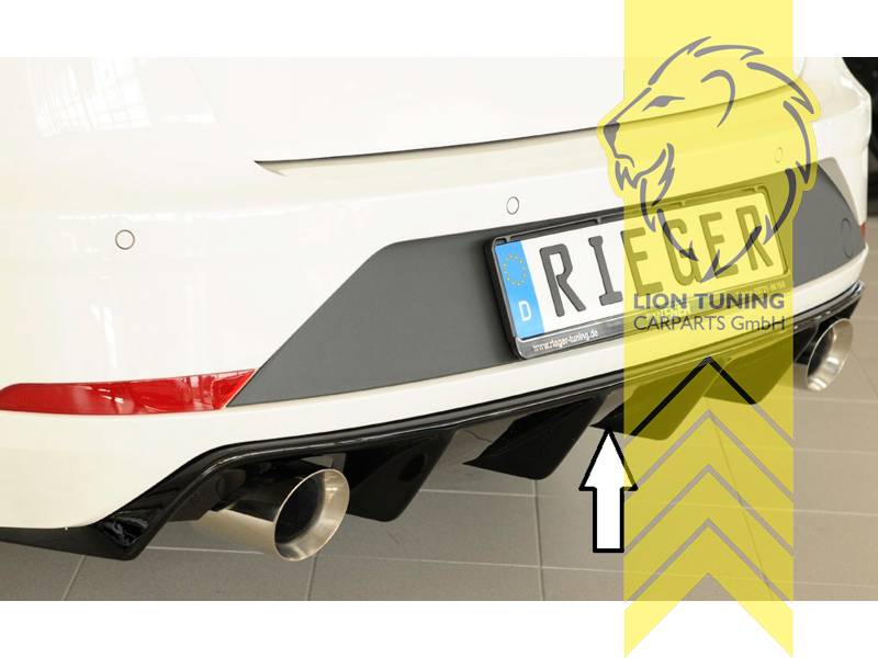 links und rechts, schwarz glänzend, nur passend für FR Modelle, nicht für Modelle mit Anhängerkupplung, ABS Kunststoff, Eintragungsfrei / mit ABE