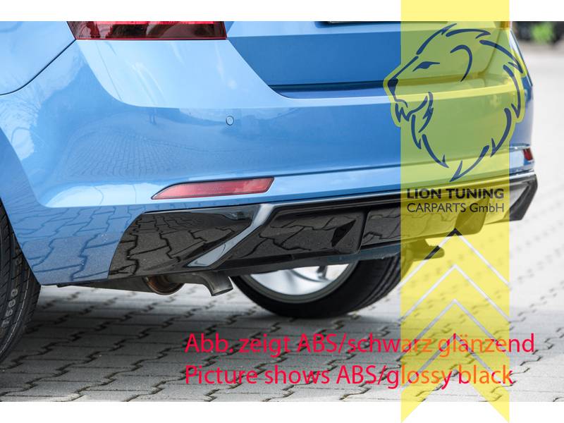 carbon Optik, für Fahrzeuge mit Anhängerkupplung, ABS Kunststoff, schwarz - lackierfähig, Eintragungsfrei / mit ABE