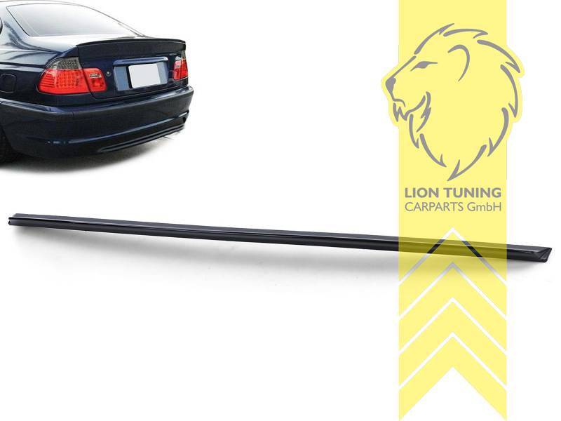 Liontuning - Tuningartikel für Ihr Auto  Lion Tuning Carparts GmbH  Hecklippe Spoiler Heckspoiler Kofferraum Lippe M-Paket Optik BMW E46  Limousine
