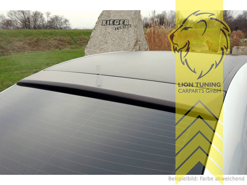 carbon Optik, ohne Antennenaussparung, ABS Kunststoff, schwarz - lackierfähig, Eintragungsfrei / mit ABE