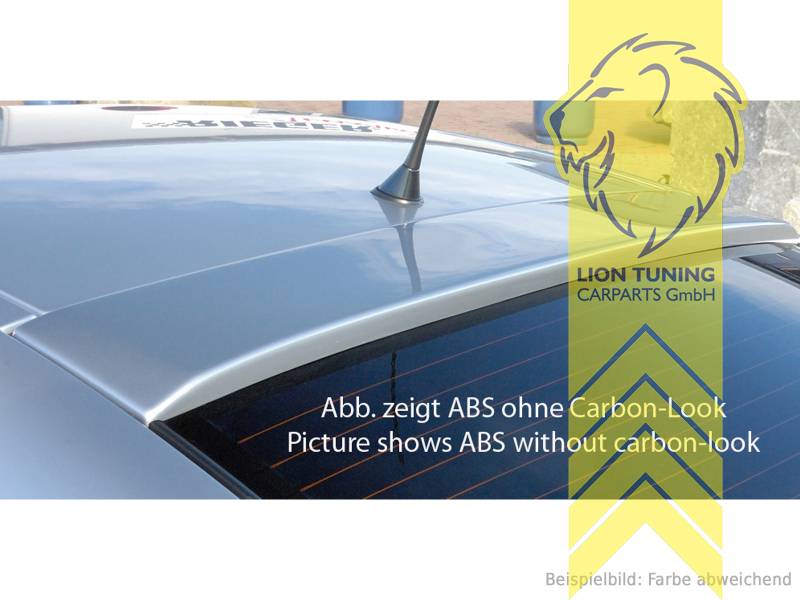 carbon Optik, ABS Kunststoff, schwarz - lackierfähig, Eintragungsfrei / mit ABE