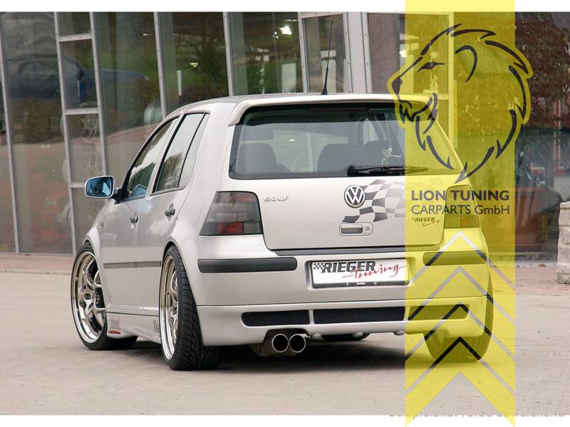 Liontuning - Tuningartikel für Ihr Auto  Lion Tuning Carparts GmbH Rieger Heckansatz  Heckspoiler Diffusor für VW Golf 4