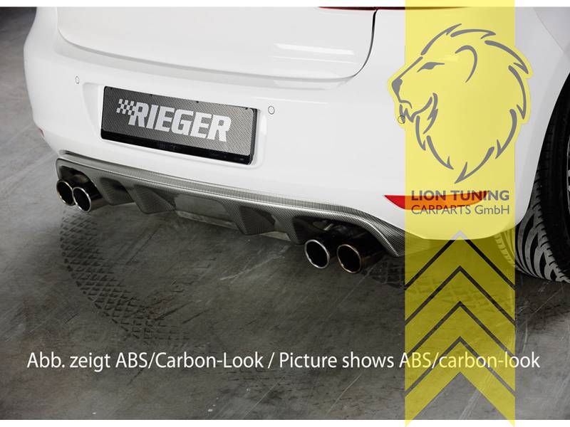 links und rechts in 4-Rohr Optik, schwarz matt, nur passend für Fahrzeuge mit Standard Stoßstange, ABS Kunststoff, schwarz - lackierfähig, Eintragungsfrei / mit ABE