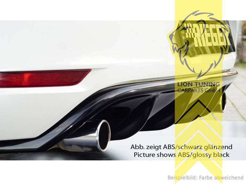 Rieger Heckschürzenansatz matt schwarz für VW Golf 5 GTI, Heckansätze, Aerodynamik, Auto Tuning