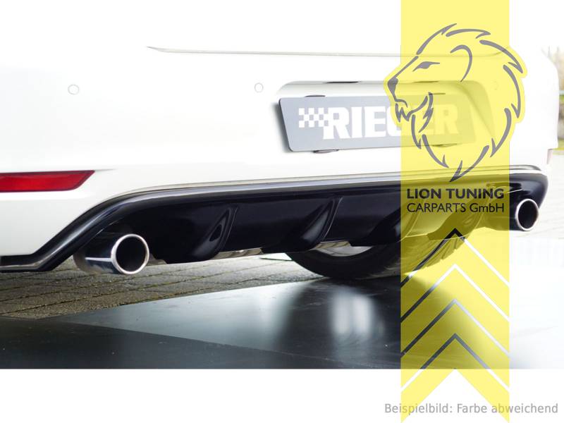 Liontuning - Tuningartikel für Ihr Auto  Lion Tuning Carparts GmbH Rieger  Heckansatz Heckspoiler Diffusor für VW Golf 6 GTI