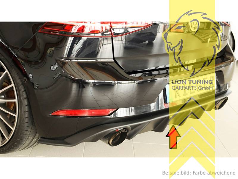 links und rechts, schwarz matt, nur passend für Golf GTi, ABS Kunststoff, schwarz - lackierfähig, Eintragungsfrei / mit ABE