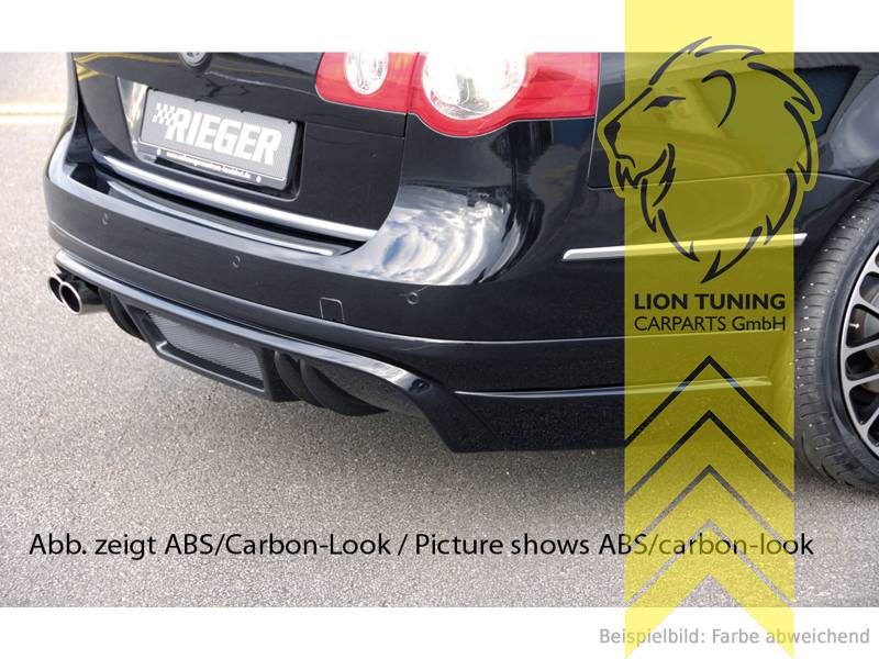 links Doppelrohr, schwarz matt, ABS Kunststoff, schwarz - lackierfähig, Eintragungsfrei / mit ABE