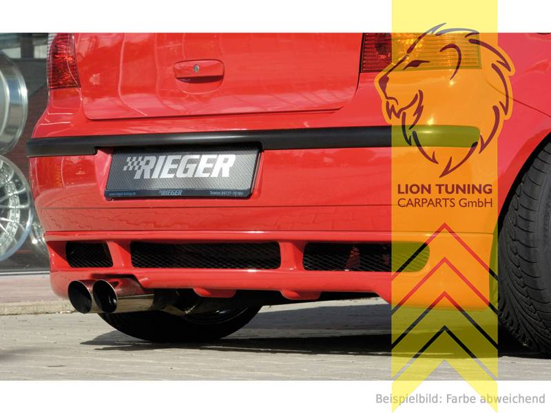 Liontuning - Tuningartikel für Ihr Auto  Lion Tuning Carparts GmbH Rieger  Heckansatz Heckspoiler Diffusor für VW Polo 5 9N 9N3