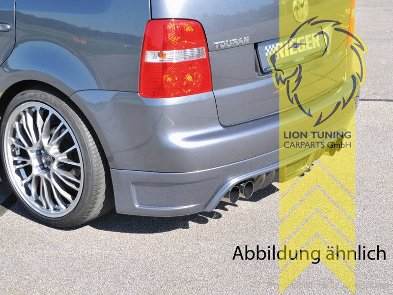 Liontuning - Tuningartikel für Ihr Auto  Lion Tuning Carparts GmbH Rieger Heckansatz  Heckspoiler Diffusor für VW Touran 1T
