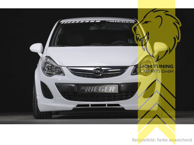 Liontuning - Tuningartikel für Ihr Auto  Lion Tuning Carparts GmbH Rieger  Frontspoiler Spoilerlippe Spoiler für Opel Corsa D