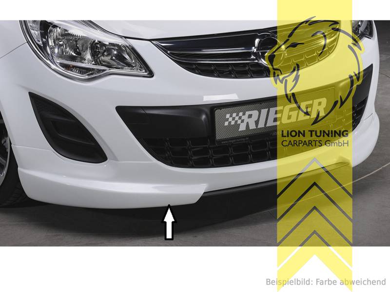 Liontuning - Tuningartikel für Ihr Auto  Lion Tuning Carparts GmbH Rieger  Frontspoiler Spoilerlippe Spoiler für Opel Corsa D