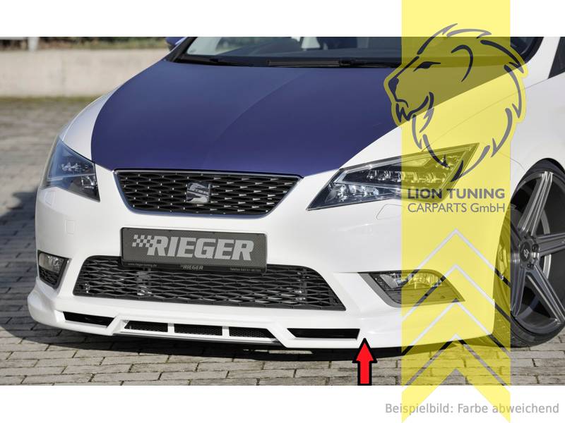 Liontuning - Tuningartikel für Ihr Auto  Lion Tuning Carparts GmbH Rieger  Frontspoiler Spoilerlippe Spoiler für Seat Leon 5F