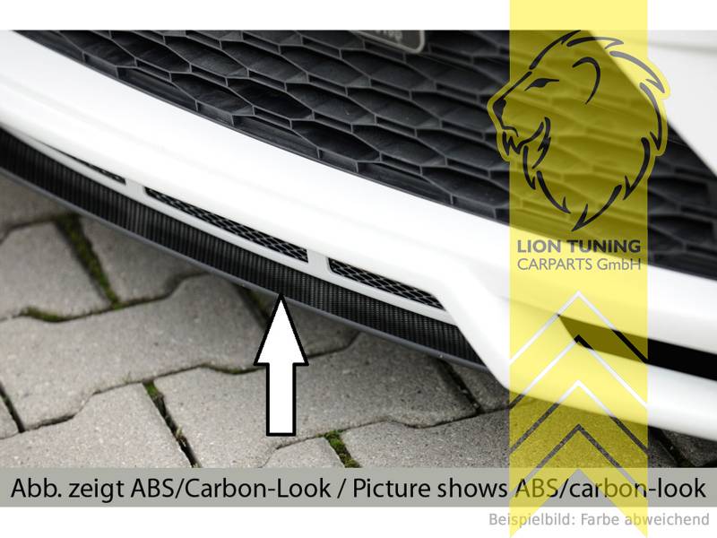 schwarz matt, nur passend für unsere Spoilerlippe Art.: 24143, ABS Kunststoff, schwarz - lackierfähig, Eintragungsfrei / mit ABE