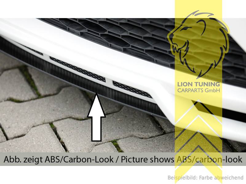 schwarz matt, nur passend für unsere Spoilerlippe Art.: 24146, ABS Kunststoff, schwarz - lackierfähig, Eintragungsfrei / mit ABE