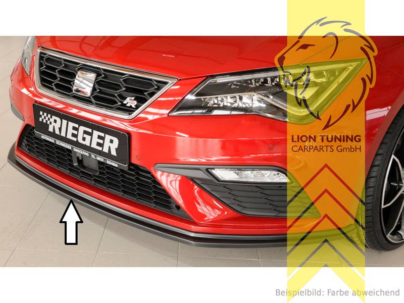 schwarz matt, nur passend für Cupra und Sport Stoßstange, ABS Kunststoff, schwarz - lackierfähig, Eintragungsfrei / mit ABE