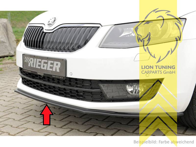 Liontuning - Tuningartikel für Ihr Auto  Lion Tuning Carparts GmbH Rieger  Frontspoiler Spoilerlippe Spoiler für Skoda Octavia 5E Limousine Combi