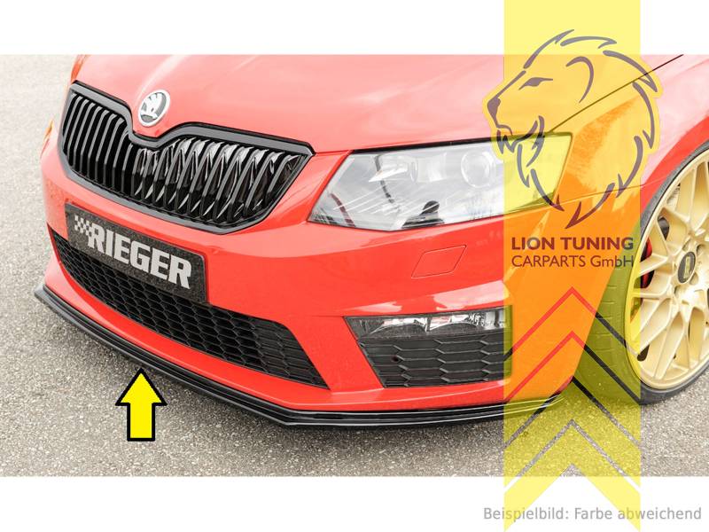 schwarz glänzend, nur passend für originale RS Stoßstange, ABS Kunststoff, schwarz - lackierfähig, Eintragungsfrei / mit ABE