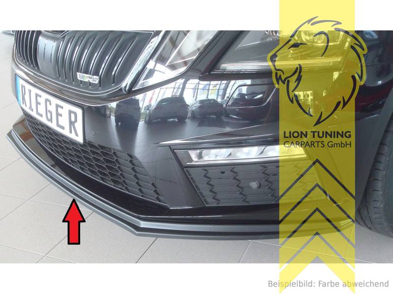 schwarz matt, nur passend für originale RS Stoßstange, ABS Kunststoff, schwarz - lackierfähig, Eintragungsfrei / mit ABE