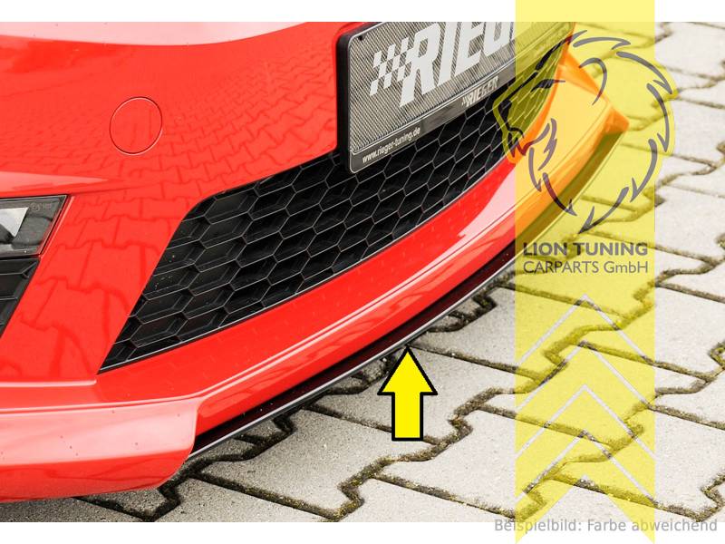 schwarz matt, nur passend zu unserer Spoilerlippe Art.: 24159, ABS Kunststoff, schwarz - lackierfähig, Eintragungsfrei / mit ABE