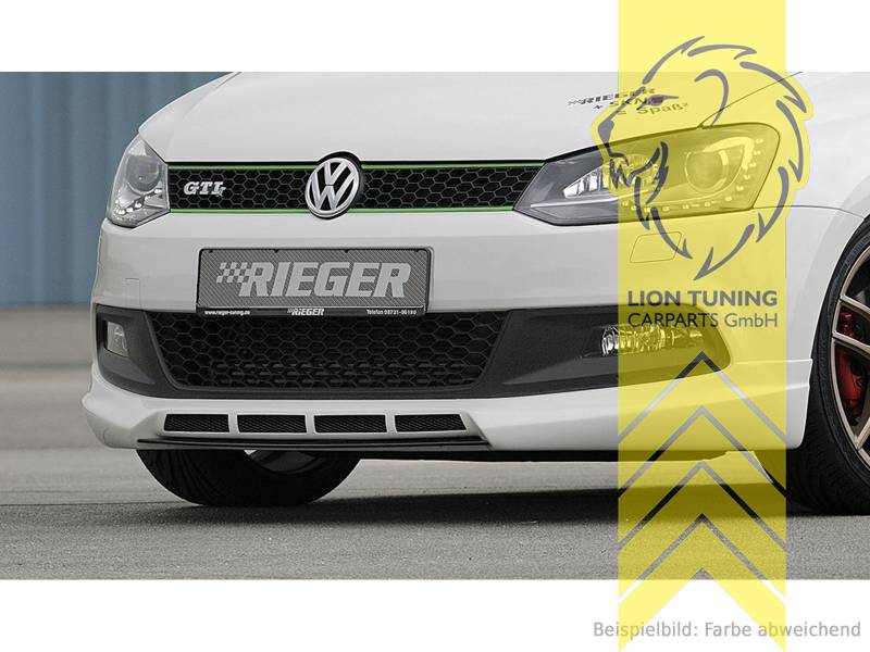 Liontuning - Tuningartikel für Ihr Auto  Lion Tuning Carparts GmbH Rieger  Frontspoiler Spoilerlippe Spoiler für VW Polo 9N3