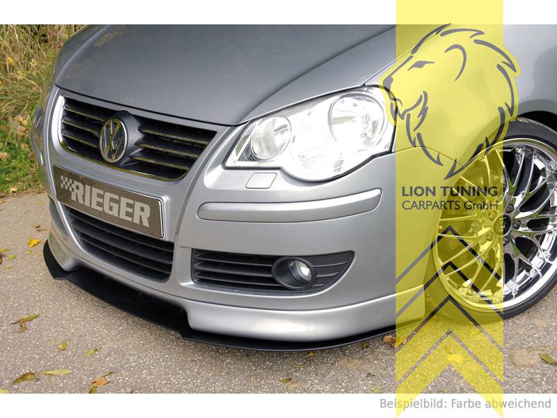 Liontuning - Tuningartikel für Ihr Auto  Lion Tuning Carparts GmbH Rieger  Frontspoiler Spoilerlippe Spoiler für VW Polo 9N3