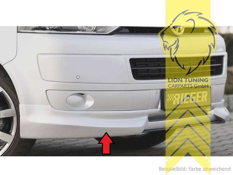 nur passend für Multivan und Caravelle Front, ABS Kunststoff, schwarz - lackierfähig, Eintragungsfrei / mit ABE