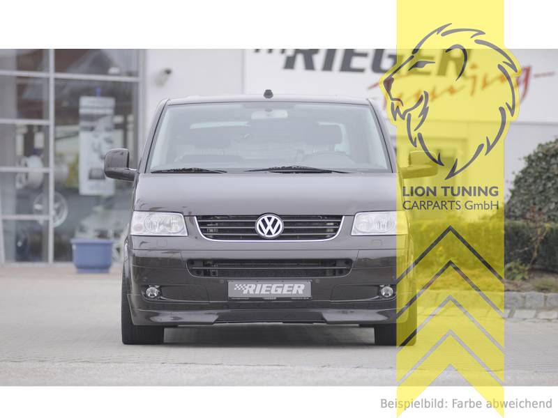 Liontuning - Tuningartikel für Ihr Auto  Lion Tuning Carparts GmbH Rieger Frontspoiler  Spoilerlippe Spoiler für VW T5 Bus