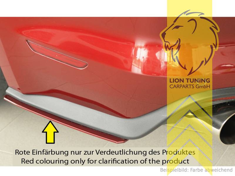 schwarz matt, schwarz matt, nur passend für Mustang GT, ABS Kunststoff, schwarz - lackierfähig, Eintragungsfrei / mit ABE