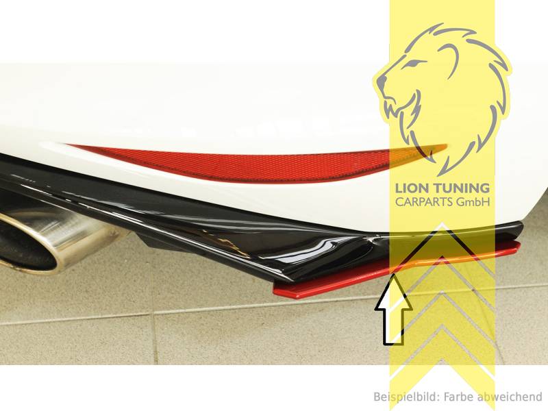 schwarz matt, nur passend für GTI, GTD, GTE, ABS Kunststoff, schwarz - lackierfähig, Eintragungsfrei / mit ABE