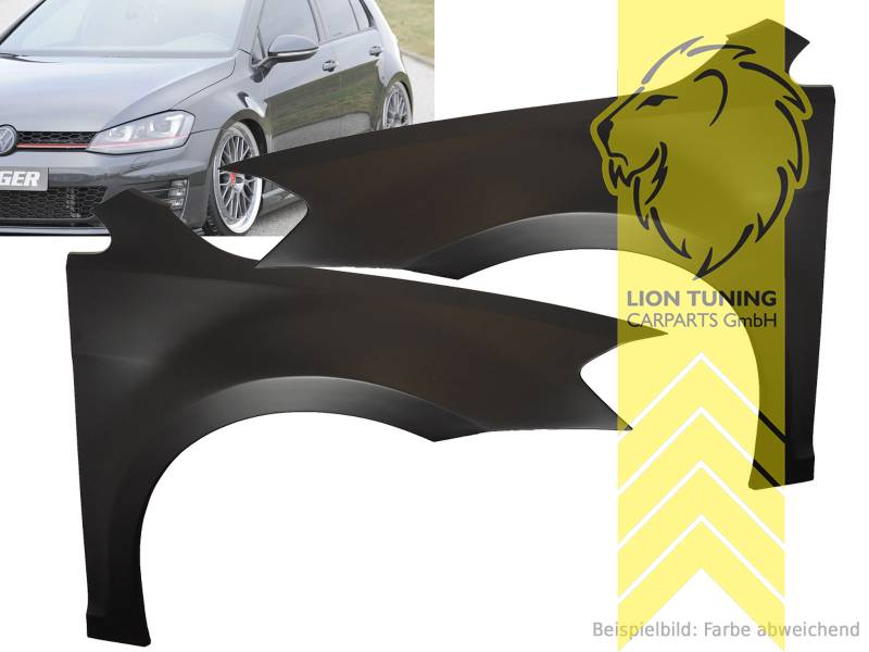 Kotflügel für extreme Tieferlegung ca. 30mm breiter als original Kotflügel, ABS Kunststoff, schwarz - lackierfähig, Eintragungspflichtig / Teilegutachten liegt bei