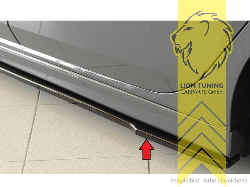 schwarz glänzend, nur passend für unsere Seitenschweller Art.: 25753, 25754, ABS Kunststoff, Eintragungsfrei / mit ABE