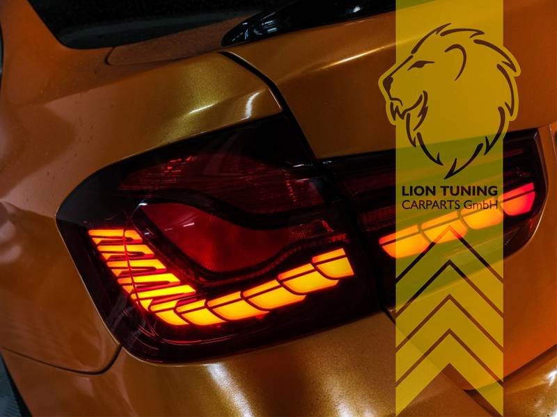 Liontuning - Tuningartikel für Ihr Auto  Lion Tuning Carparts GmbH Light  Bar LED Rückleuchten Heckleuchten für BMW 3er F30 Limousine rot