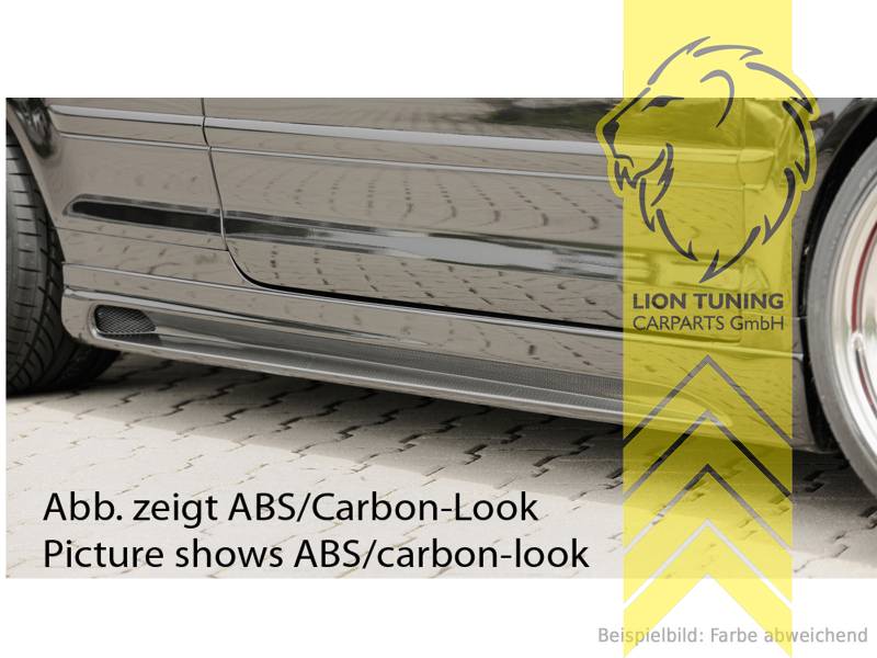 schwarz matt, ABS Kunststoff, schwarz - lackierfähig, Eintragungsfrei / mit ABE