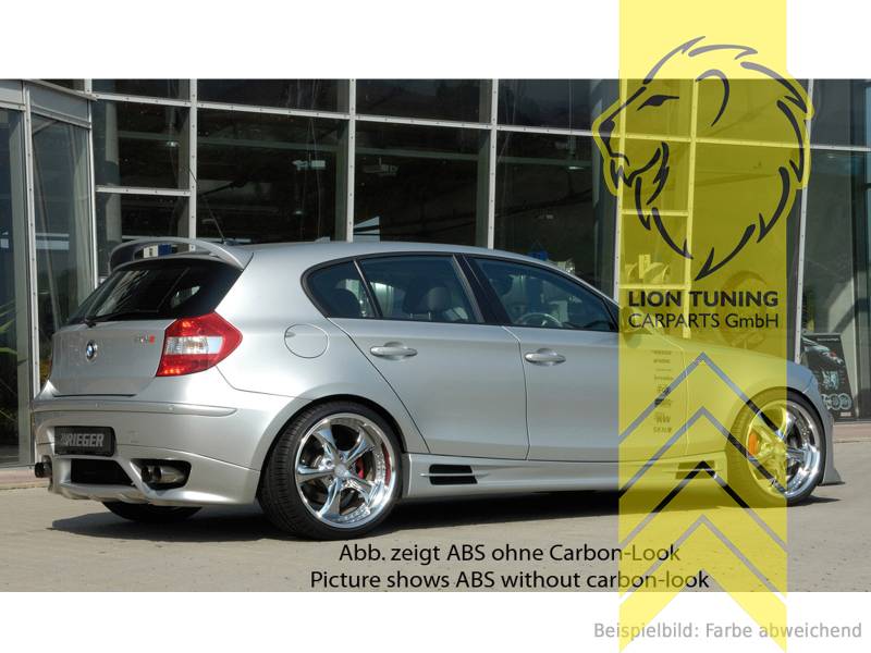 carbon Optik, ABS Kunststoff, schwarz - lackierfähig, Eintragungsfrei / mit ABE