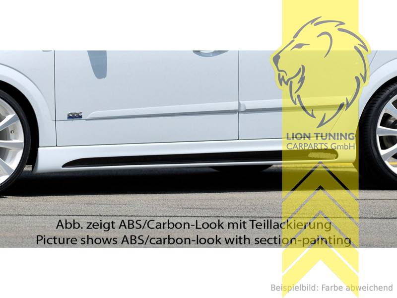 schwarz matt, nur passend für 5-Türer, nicht passend für Kombi, ABS Kunststoff, schwarz - lackierfähig, Eintragungsfrei / mit ABE