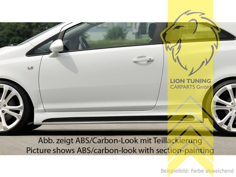 schwarz matt, nur passend für 3-Türer, ABS Kunststoff, schwarz - lackierfähig, Eintragungsfrei / mit ABE