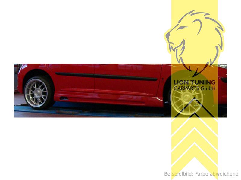 schwarz matt, passend für 3-Türer und 5-Türer, auch für Cabrio, ABS Kunststoff, schwarz - lackierfähig, Eintragungsfrei / mit ABE