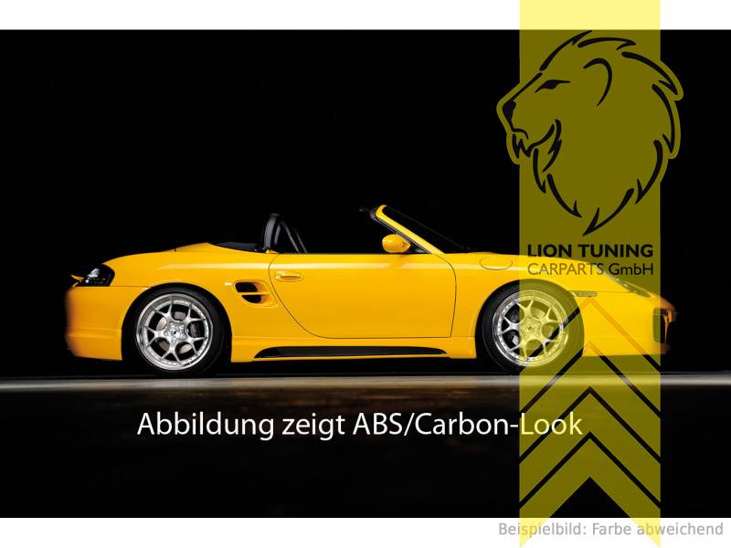 schwarz matt, ABS Kunststoff, schwarz - lackierfähig, Eintragungsfrei / mit ABE