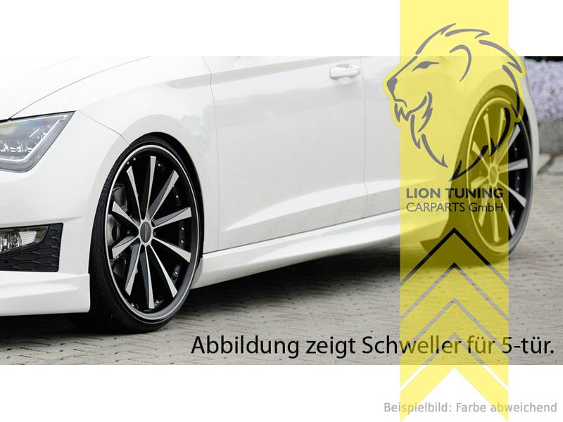 schwarz matt, nur passend für 3-Türer, ABS Kunststoff, schwarz - lackierfähig, Eintragungsfrei / mit ABE