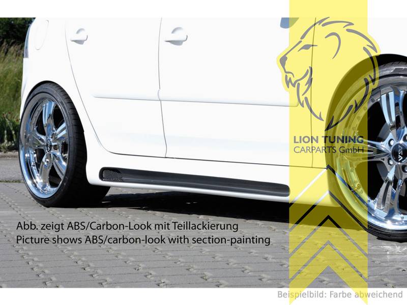 schwarz matt, nur passend für 5-Türer, ABS Kunststoff, schwarz - lackierfähig, Eintragungsfrei / mit ABE