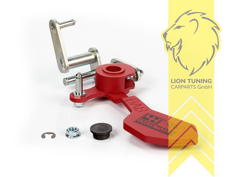 rot, nicht passend für DSG Modelle, Nur passend für Modelle mit 6 Gang Getriebe, Metall / Stahl, 1.9TDi, Schaltwege um 35 Prozent kürzer!