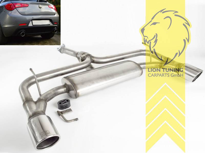 links und rechts, 2 x 100 mm, vorbereitet für Klappensteuerung (separat erhältlich) Klappensteuerung ohne Zulassung im Bereich der Stvzo, Edelstahl, Eintragungsfrei / mit ABE