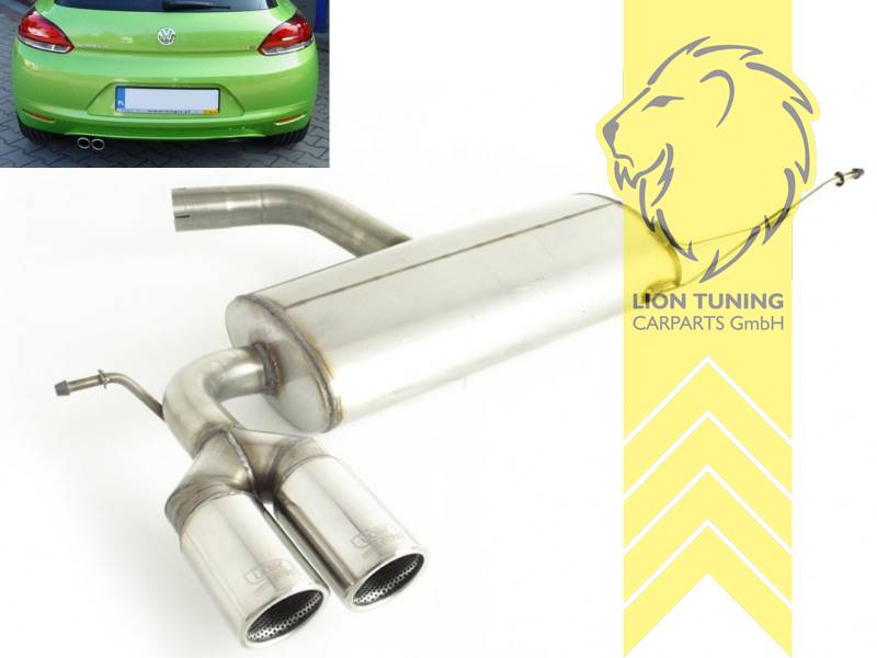 2 x 70mm, Edelstahl, Eintragungsfrei / mit ABE