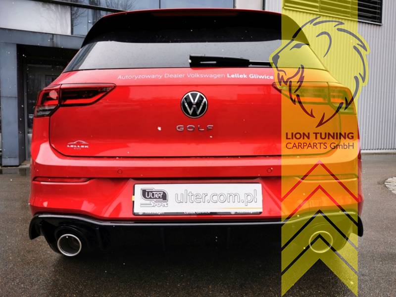Liontuning - Tuningartikel für Ihr Auto  Lion Tuning Carparts GmbH Ulter  Sport Endschalldämpfer für VW Golf 8 1.5TSi 2x100mm