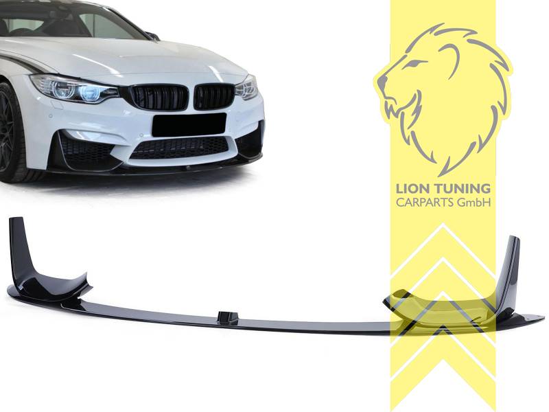 Liontuning - Tuningartikel für Ihr Auto  Lion Tuning Carparts GmbH  Frontspoiler Spoilerlippe Spoiler 3er BMW F30 F31 Sport Performance Optik  schwarz glänzend