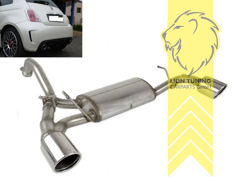 links und rechts, 2 x 100 mm, vorbereitet für Klappensteuerung (separat erhältlich) Klappensteuerung ohne Zulassung im Bereich der Stvzo, Edelstahl, Eintragungsfrei / mit ABE