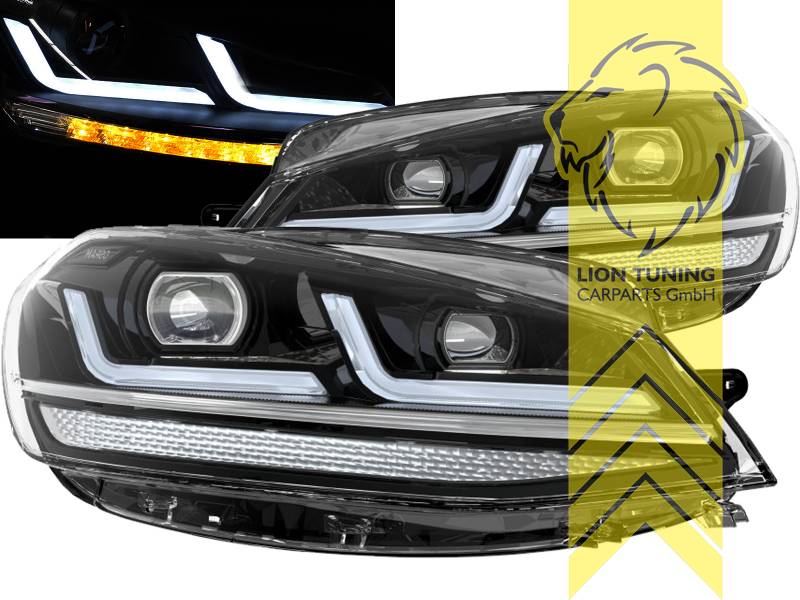 OSRAM LED-DRIVING VOLL-LED Tagfahrlicht Scheinwerfer für VW Golf VII (7)  12-16 schwarz