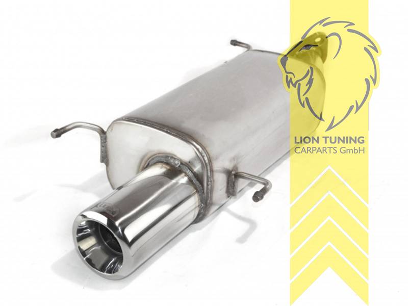 1 x 100mm, Edelstahl, Eintragungsfrei / mit ABE